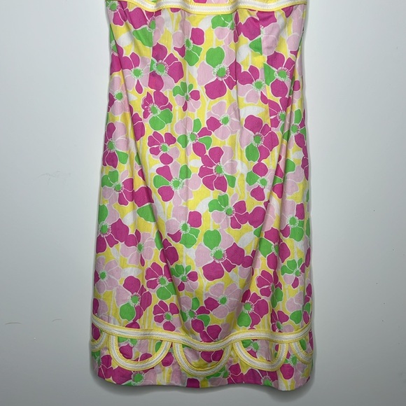 Lilly Pulitzer Pink and Green Floral Midi Dress - Picture 3 of 10